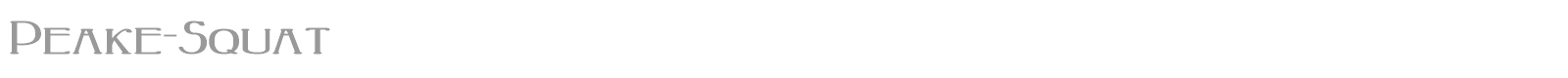 Peake font preview